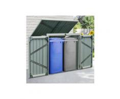 KONIFERA Mülltonnenbox »Tobi 2«, für 2x240 l, BxTxH: 158x134x101 cm