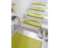 Stufenmatte »Fancy«, HANSE Home, halbrund, Höhe 7 mm, Kurzflor, große Farbauswahl, 15 Stück in einem Set, Treppenbelag, Unifarben, Farblich passende Kettelung