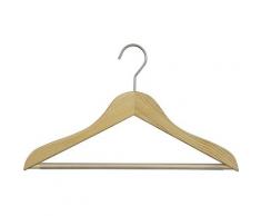 MAWA Kleiderbügel »Classic 41/RFS«, (Set, 5-tlg), Holzbügel aus Eschenholz mit Steg