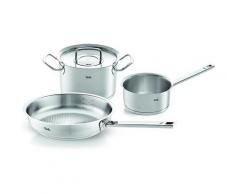 Fissler Topf-Set »ORIGINAL-PROFI COLLECTION® Edelstahl-Topfset«, Edelstahl 18/10, (4-tlg), Fissler Topfset 4-teilig mit Kochtopf, Bratpfanne und Stielkasserolle