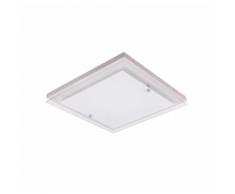SPOT Light Deckenleuchte »Finn«, LED-Lichtquelle integriert, wertiger Schirm aus Glas, Baldachin aus Einchenholz Weiss, Made in Europe