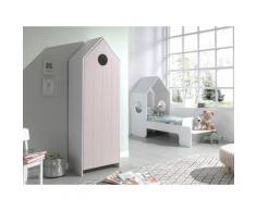 Vipack Jugendzimmer-Set »Casami«, (Set, 2-St., Hausbett, Schrank), Bett in 2 Breiten
