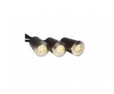 AEG Albedo LED Außen-Bodeneinbauleuchten 3er-Set alu