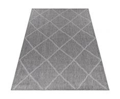Teppich »Temecula«, Timbers, rechteckig, Höhe 6 mm, Rauten-Design, In- und Outdoor geeignet, Flachgewebe, Sisal-Optik, Wohnzimmer, Terrasse, Balkon
