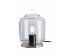 Briloner Leuchten Tischleuchte »7011-010«, Tischlampe Dekolampe mit Schalter Glas Ø18cm 1xE27