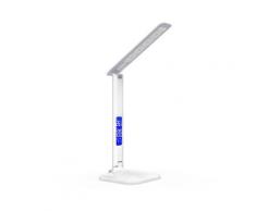 kwmobile LED Tischleuchte, dimmbare LED Schreibtischlampe Lampe - Tischlampe mit USB Ladefunktion - Schreibtisch Nachttischlampe mit LCD Display