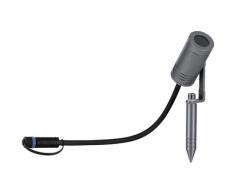 Paulmann LED Gartenstrahler »Outdoor Plug & Shine Spot«, 7W IP65 230V 3000K Alu Grey