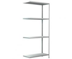 SCHULTE Regalwelt Anbauregal »Steck-Anbauregal«, Metall weiß, 1800x800x350 mm, 4 Böden