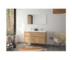 Allibert Badmöbel-Set »Aston«, (4-tlg), Breite 120 cm, mit Softclose-Funktion, Doppelwaschbecken aus Keramik