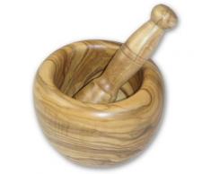 BERARD FRANCE 1892 Mörser, (Set, 2-tlg), Olivenholz