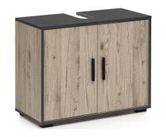 Wilmes Waschbeckenunterschrank »ADRIA« Waschbecken Unterschrank 65 cm breit mit 2 Türen