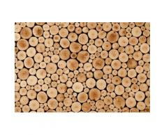 Fototapete »Round Teak Wood«, glatt
