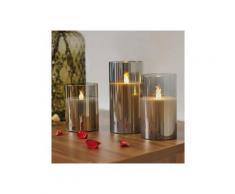 Pauleen LED-Kerze »Classy Smokey Candle« (Set, 3-tlg), Wachskerze