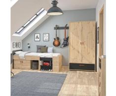 Gami Jugendzimmer-Set »Arthus«, (2-St., Funktionsbett, Kleiderschrank)