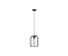 Brilliant Leuchten Pendelleuchte »Tosh«, 25cm antik holz/schwarz korund