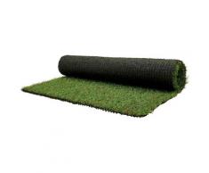 Kunstrasen »CAMELLIA«, Primaflor-Ideen in Textil, rechteckig, Höhe 18 mm, Rasenteppich, realistische Optik, mit Drainagefunktion, strapazierfähig, wasserfest, UV-stabil & witterungsbeständig, ideal für Balkon, Terrasse