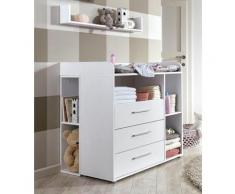 BMG Babymöbel-Set »Luis«, (Set, 5-St), Bett + Wickelkommode + Unterstellregal (Set 2-tlg) + Wandboard