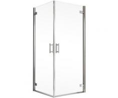 Schulte Eckdusche »Toura«, BxT: 100x100 cm, Einscheibensicherheitsglas, Profiltechnik zum Clipsen