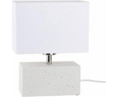 SPOT Light Tischleuchte »STRONG DOUBLE«, Wertige Materialien: echtes Beton und Leuchtenschirm aus Stoff, Naturprodukt - nachhaltig, Trendiges Design, Made in EU