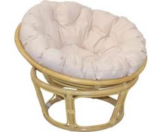 Home affaire Rattanstuhl »Papasansessel«, aus geflochtenem Rattan, in verschiedenen Größen (80-110 cm)