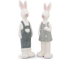 RIFFELMACHER & WEINBERGER Osterhase »Steffi & Klaus« (Set, 2 St), aus Dolomit, bemalt, stehend, Höhe ca. 26 cm