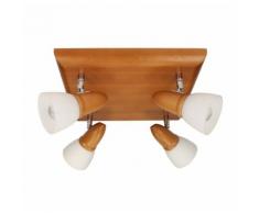 SPOT Light Deckenleuchte »Julietta«, Mit flexiblem Spotkopf, Schirm aus Glas, Passende LM E14, Made in EU