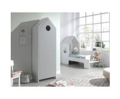 Vipack Jugendzimmer-Set »Casami«, (Set, 2-St., Hausbett, Schrank), Bett in 2 Breiten