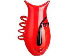 GILDE GLAS art Tischvase »Red Vista« (1 Stück), aus Glas, Höhe ca. 33 cm