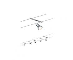 Paulmann LED Deckenleuchte »Seilsystem Salt Chrom matt mit 5 Spots max. 10W GU5,3«, Seilsystem