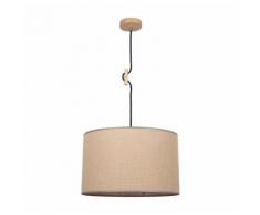 SPOT Light Pendelleuchte »Ivana«, Leuchtenschirm aus Stoff, Baldachin aus Birkenholz, Nachhaltig mit FSC®-Zertifikat, Kabel kürzbar, Made in Europe
