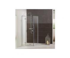 Dusbad Eckdusche »Dusbad Vital 1«, BxT: 115x92,5 cm, Einscheibensicherheitsglas, 2-tlg., Drehtür rechts, Breite: 1150mm, mit Seitenwand, Breite: 925mm