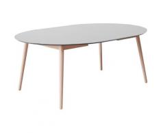 Hammel Furniture Esstisch »Meza by Hammel«, Ø135(231) cm, runde Tischplatte aus MDF/Laminat, Massivholzgestell, inklusive 2 Einlegeplatten, in mehreren Farben erhältlich, dänische Handwerkskunst