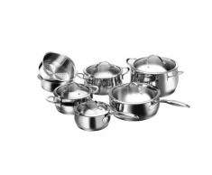 Karcher Topf-Set »Lara«, Edelstahl 18/8, (Set, 7-tlg), aus Edelstahl, Induktion