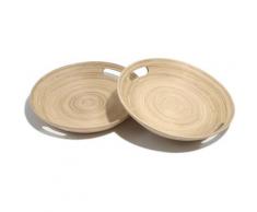 Franz Müller Flechtwaren Schale »Bamboo«, Bambus, (Set, 2-tlg), antimikrobiell, je Ø 25 cm