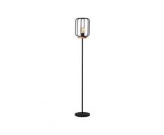 Brilliant Leuchten Stehlampe »Tosh«, 1flg antik holz/schwarz korund