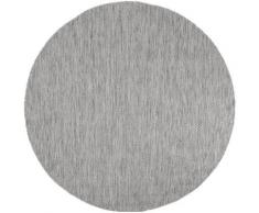 Teppich »Venedig«, Home affaire, rund, Höhe 5 mm, In- und Outdoor Teppich, Flachgewebe, Sisal-Optik, meliert, Wetterfest & UV-beständig, für Balkon, Terrasse und Wintergarten, besonders flach, auch für Küche oder Esszimmer & Wohnzimmer geeignet