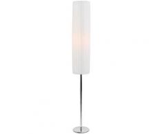 SalesFever Stehlampe »Live«, Plissee Lampenschirm aus Latex, Gestell Edelstahl