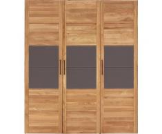 Premium collection by Home affaire Drehtürenschrank »Chamara« aus massivem Eichenholz, in unterschiedlichen Schrankbreiten erhältlich, Höhe 218 cm