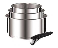 Tefal Topf-Set »Ingenio Preference«, Edelstahl, (Set, 4-tlg), Antihaft, Thermo-Spot, abnehmbarer Griff, alle Herdarten, Induktion