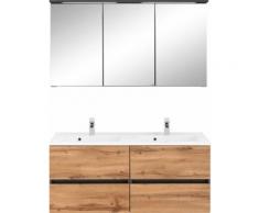 HELD MÖBEL Badmöbel-Set »Lucca«, (2-St), Doppelwaschtisch, Breite 120 cm