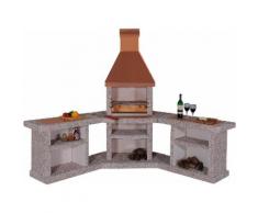WELLFIRE Grillkamin »Außenküche Toskana«, BxTxH: 188x73x19 cm