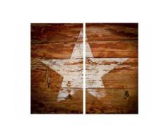 Wall-Art Herd-Abdeckplatte »Herdabdeckplatte Vintage Star«, Glas, (1 tlg)