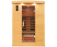 Dewello Infrarotkabine »Pierson Pro Hemlock/Zeder«, BxTxH: 105 x 130 x 190 cm, 50 mm, für bis zu 2 Personen
