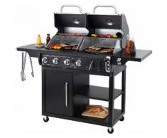 Tepro Gasgrill »Buffalo«, Gas-Kohlekombi, BxTxH: 176x66x136 cm