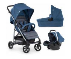 Hauck Kombi-Kinderwagen »Rapid 4 Plus TrioSet, denim/grey«, mit Babyschale Kinderwagen