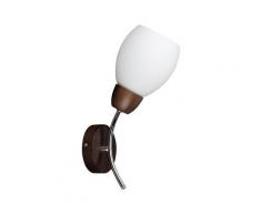SPOT Light Wandleuchte »Parma Wood«, Naturprodukt aus Massivholz, Nachhaltig mit FSC®-Zertifikat, Hochwertiger Schirm aus Glas, Made in EU