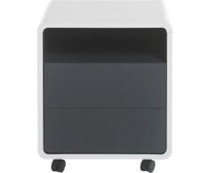 MCA furniture Rollcontainer »Tadeo«, weiß matt, Absetzungen in Grau Matt