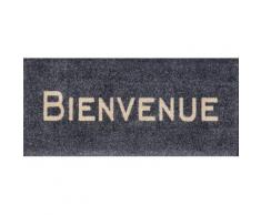 Fußmatte »Bienvenue«, wash+dry by Kleen-Tex, rechteckig, Höhe 9 mm, Schmutzfangmatte, mit Spruch, In- und Outdoor geeignet, waschbar