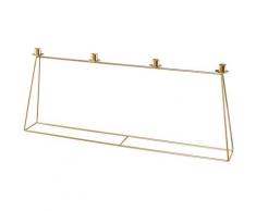Creativ deco Kerzenhalter (1 St), außergewöhnliche Form, für 4 Kerzen, Höhe ca. 36 cm