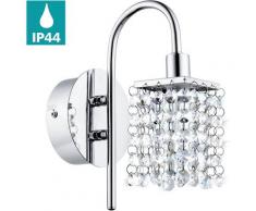 EGLO LED Wandleuchte »ALMONTE«, chrom / L11x H23 cm / inkl. 1 x G9 (je 3W) / spritzwassergeschützt